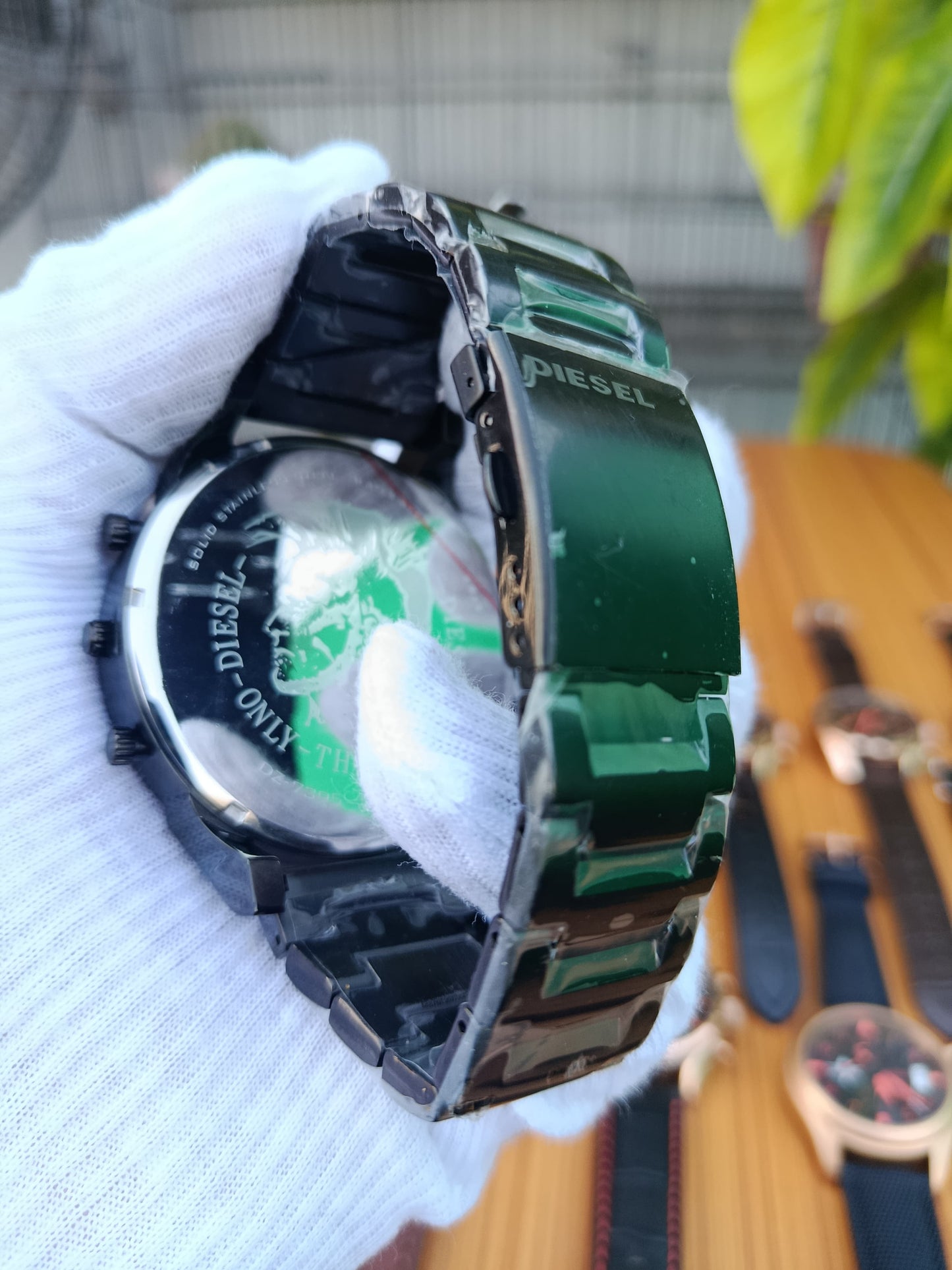 Diesel Mr. Daddy Men’s Watch – Quartz Multifunction Chronograph, Stainless Steel Strap