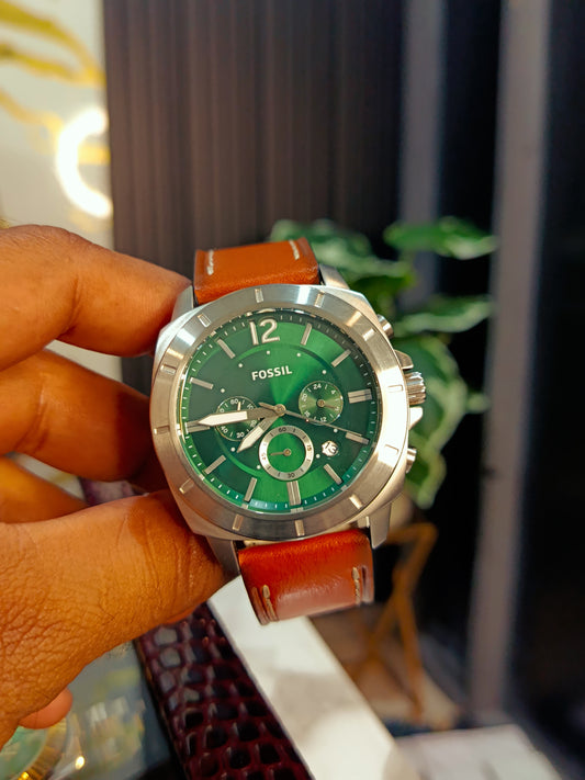 Fossil BQ2821 Green Dial Men's Watch